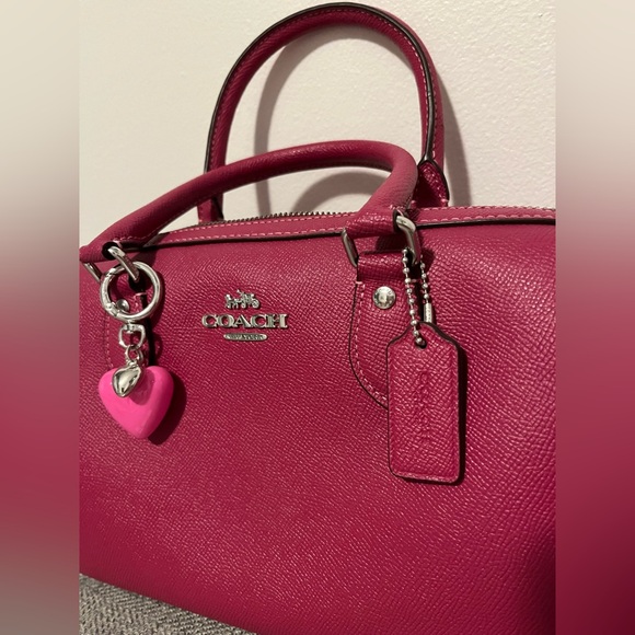 Coach Rowan bright violet satchel no strap - Picture 2 of 10